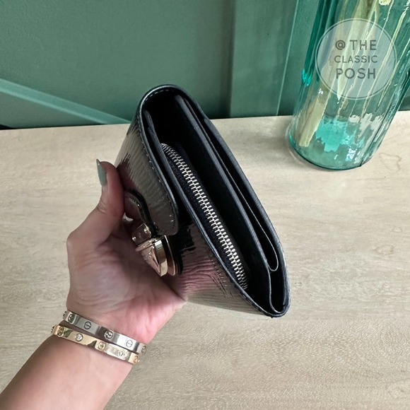EUC Louis Vuitton Electric Epi Eugene Portefeuille Wallet Black - Picture 3 of 14